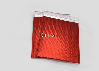 Taille CD de expédition rouge mate d'enveloppes d'enveloppe de bulle imprimée avec 2 côtés de scellage