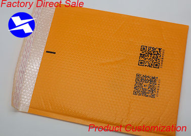 La poly expédition orange d'annonce de bulle met en sac l'écriture moulée adaptée aux besoins du client/impression offset de taille